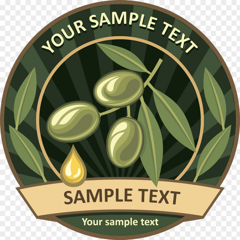 Olive Oil Label PNG