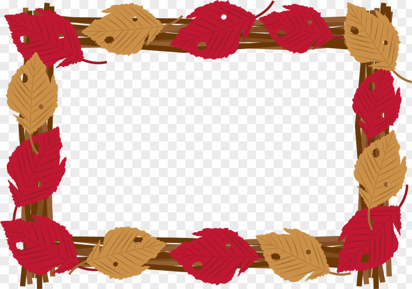 Autumn Leaves Frame. PNG