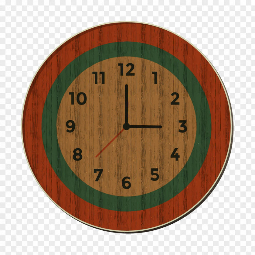 Clock Icon Modern Education PNG