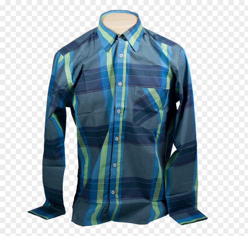 T-shirt Long-sleeved Dress Shirt Tartan PNG