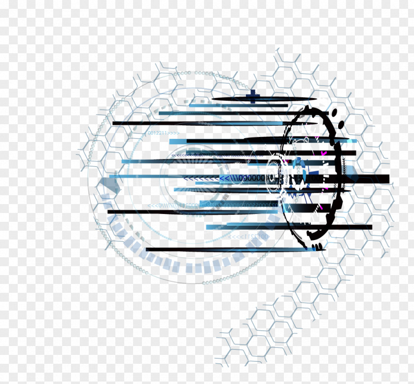 Vector Light Blue Creative Science And Technology Vecteur PNG