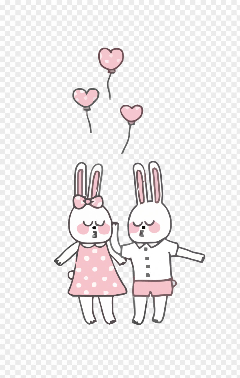 Couple Bunny Rabbit Computer File PNG