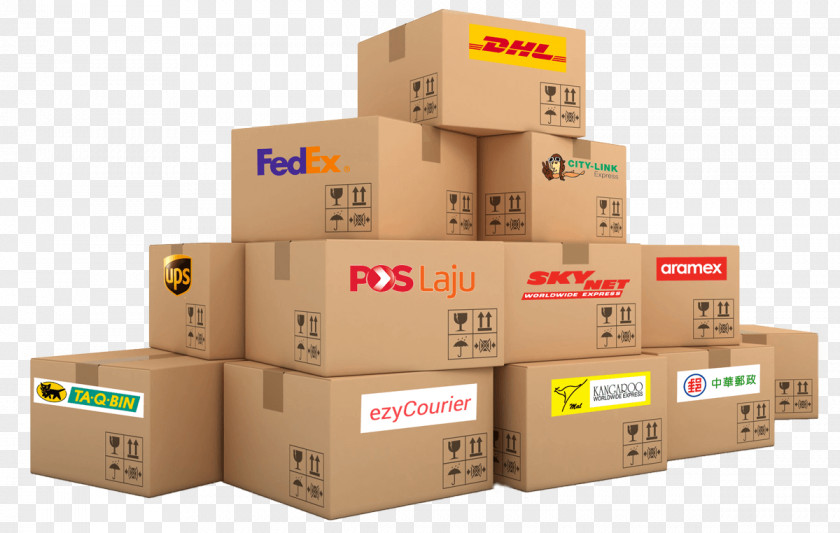 Shipping Box Package Delivery Cardboard PNG