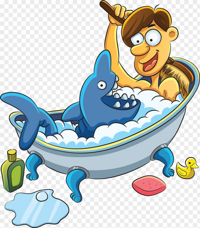 And A Shark With Bath Joke Visual Arts Humour PNG