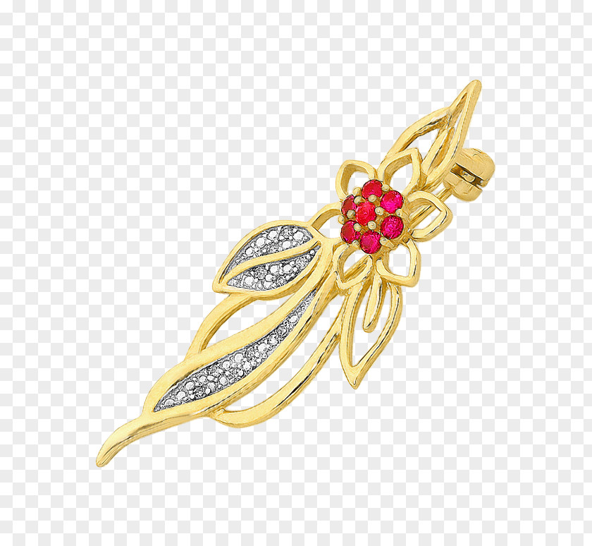 Flower Brooch Earring Jewellery Diamond PNG