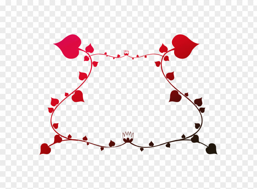 Line Angle Heart Valentine's Day Font PNG