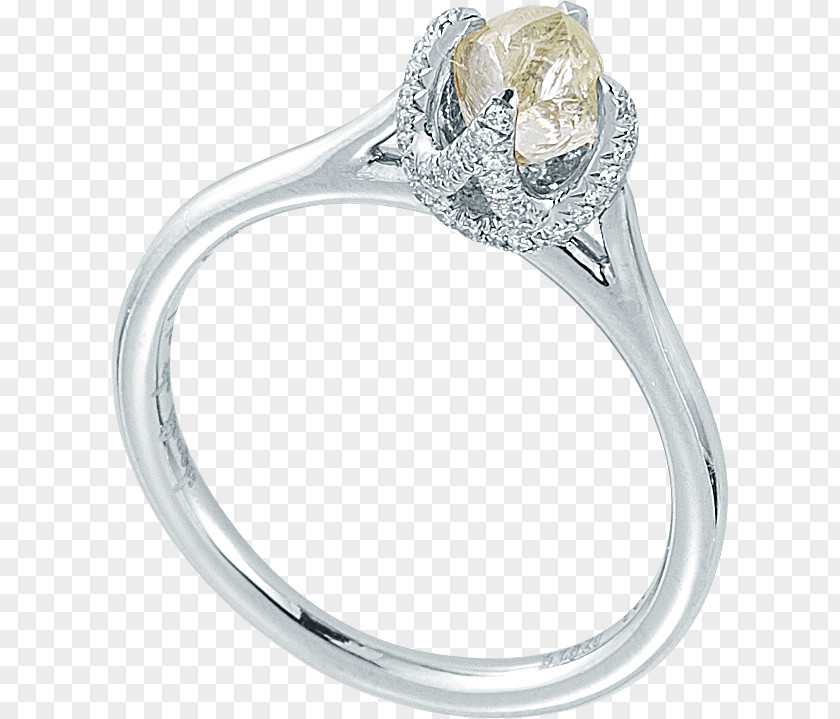 Raw Diamond Ring Wedding Product Design Body Jewellery PNG