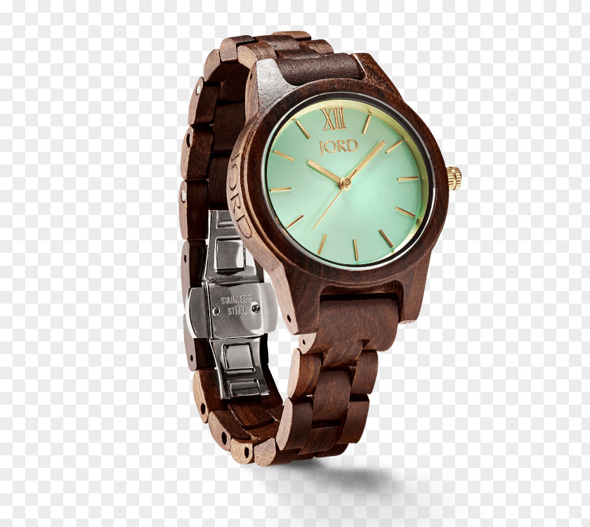 Watch Parts Mechanical Wood Jord Clock PNG