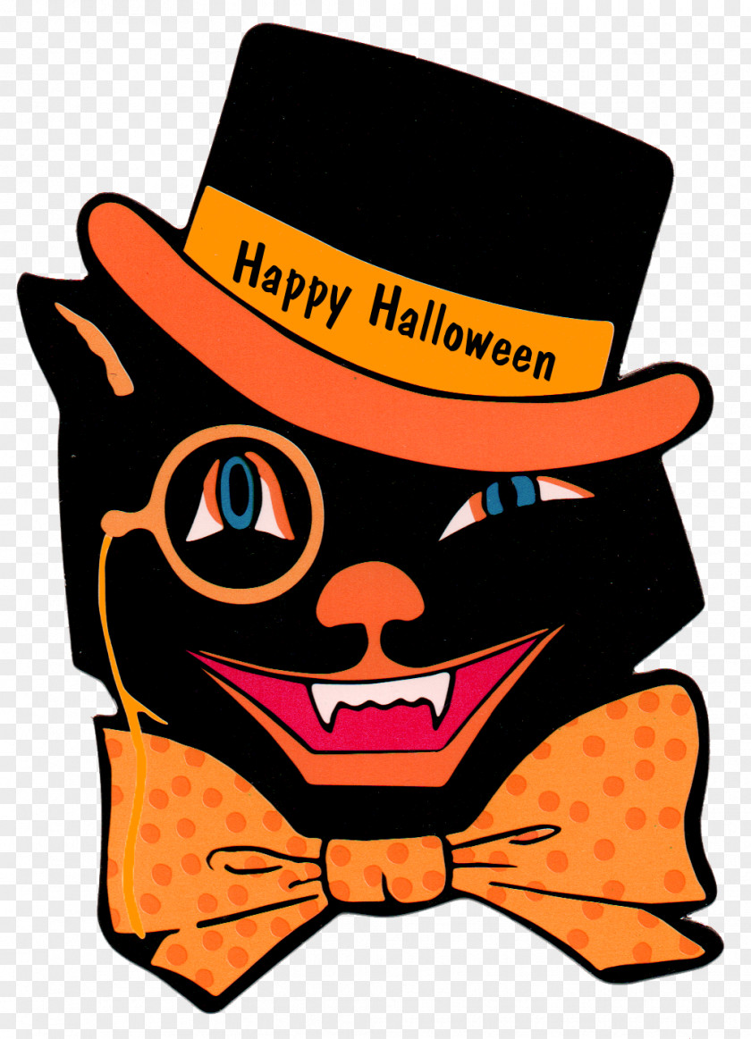 Witch Cat Black Halloween Christmas Clip Art PNG