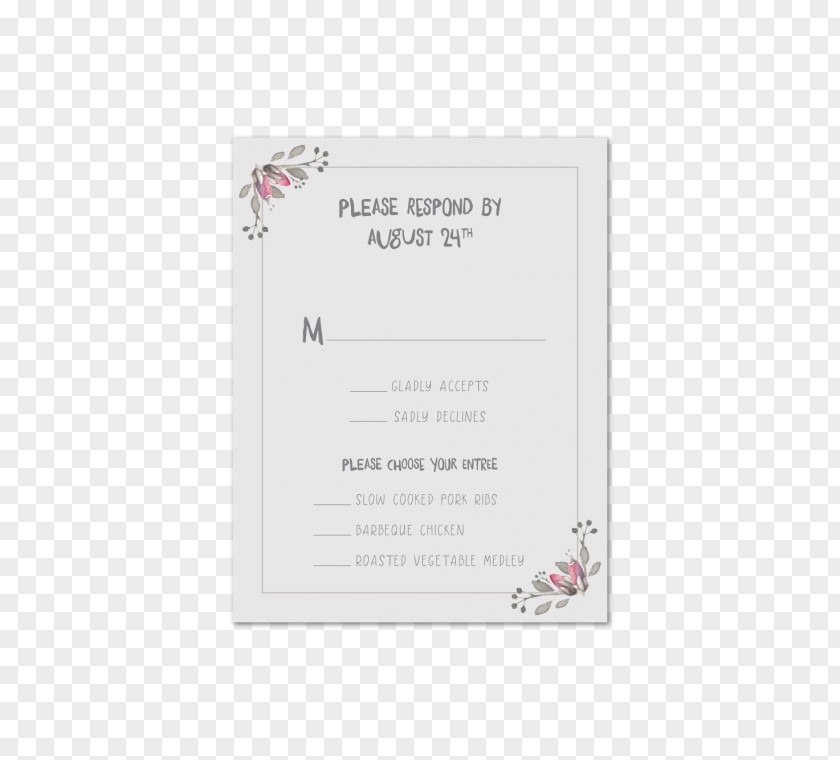 Wedding Invitation Paper Convite Font PNG