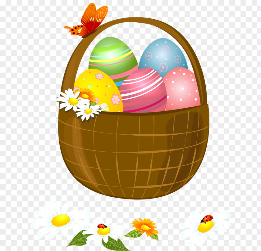Easter Clip Art Image Basket PNG