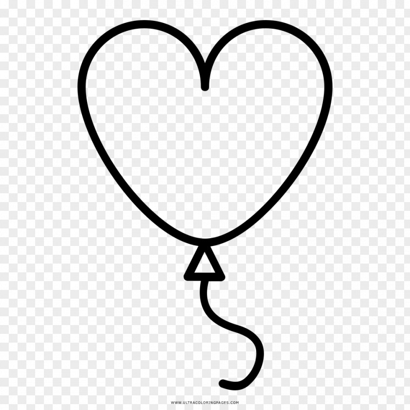 Heart Coloring Book Drawing Toy Balloon PNG