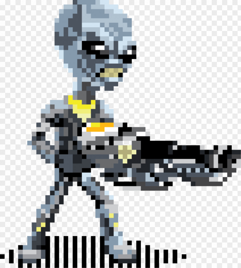 Minecraft Destroy All Humans! Path Of The Furon Pixel Art PNG