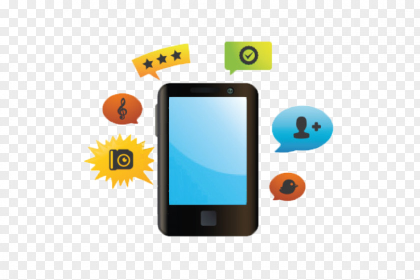 Mobile Social Media Phones Communication Handheld Devices Telephone PNG