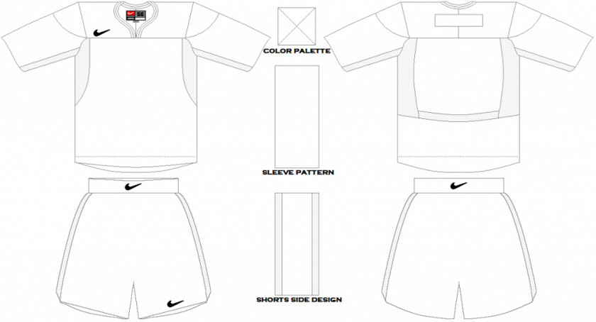 Blank Soccer Jersey Template Sleeve Drawing Collar Neck Dress PNG