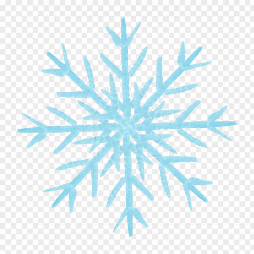 Blue Snowflake Pattern Motif PNG