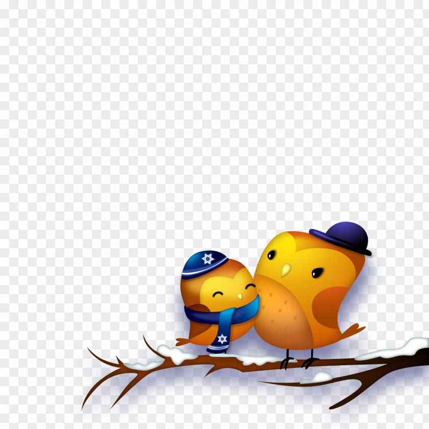 Vector Winter Birds Bird Illustration PNG