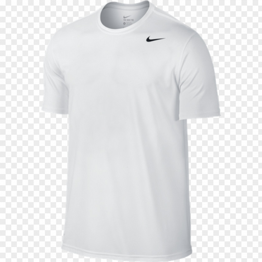 White Short Sleeve T-shirt Nike Polo Shirt Top PNG