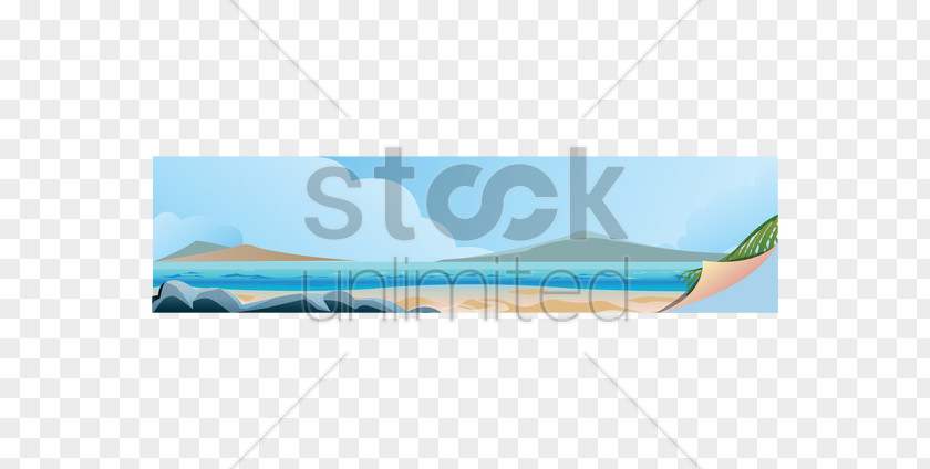 Beach Illustration Stock Photography PNG