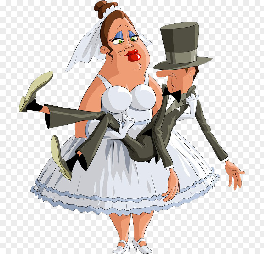 Humorous Characters Illustration Wedding Animation Download Clip Art PNG