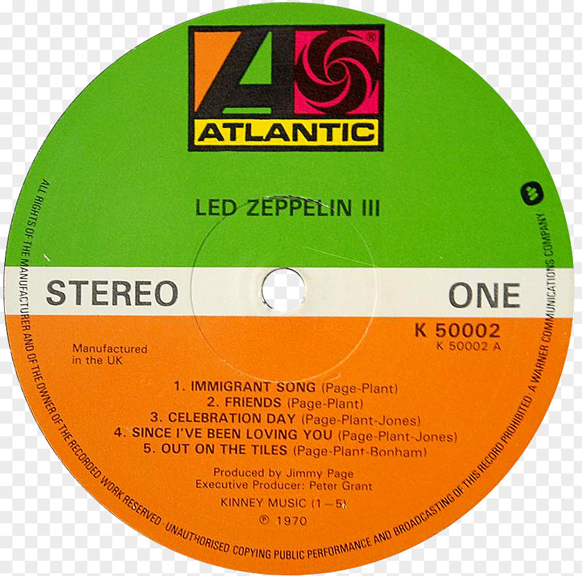Led Zeppelin Logo III Houses Of The Holy Phonograph Record PNG