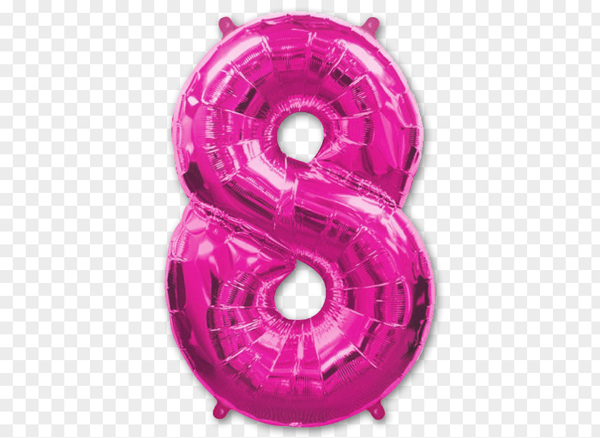 Balloon Birthday Party Number Blue PNG