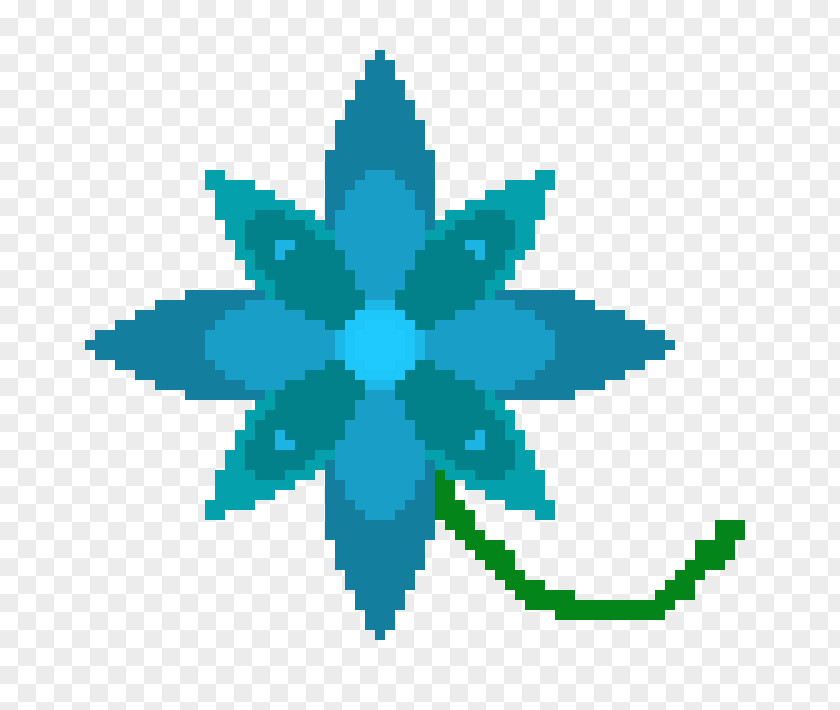 Flower Pixel Art Clip PNG