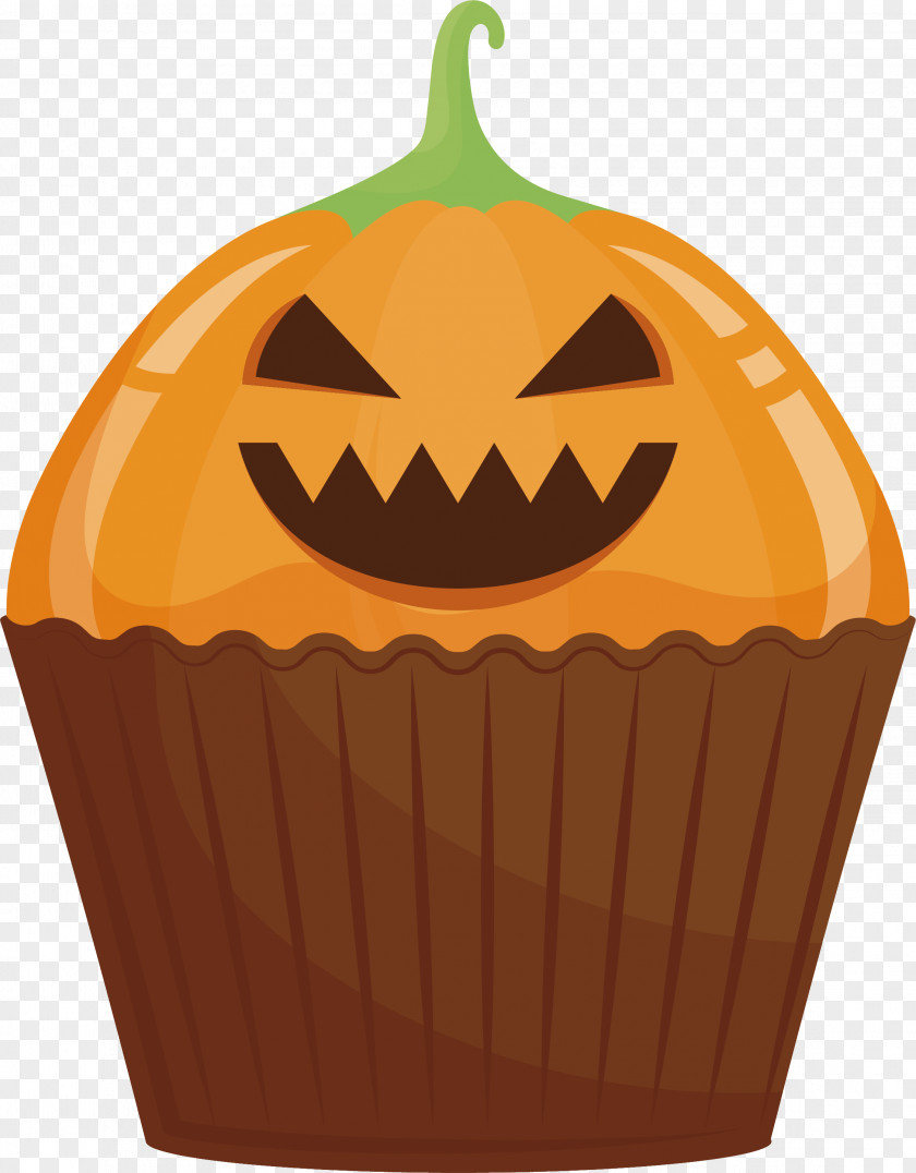 Pumpkin Face Mug Cake Jack-o-lantern Cupcake Calabaza Halloween Cucurbita Maxima PNG