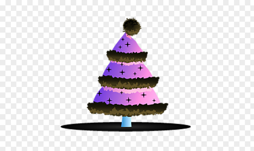 Purple Christmas Tree PNG