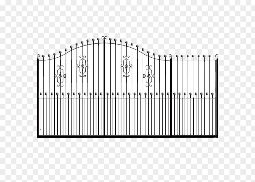 Sliding Gate Fence Electric Gates Material Wrought Iron PNG