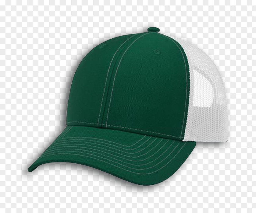 Baseball Cap Green Fullcap White Trucker Hat PNG
