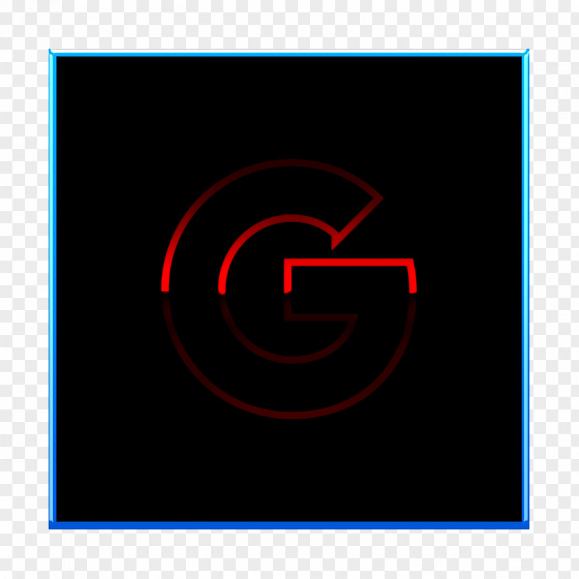 Electric Blue Rectangle Google Logo Background PNG