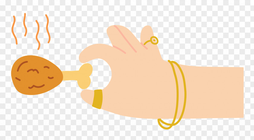 Hand Pinching Chicken PNG