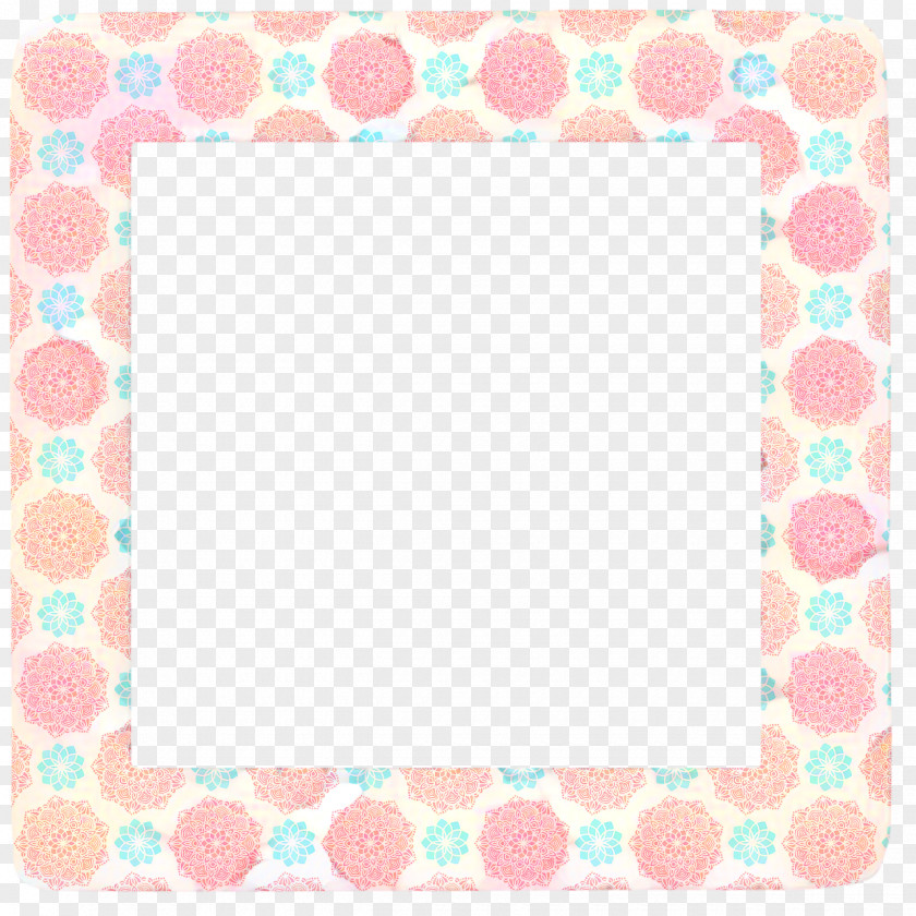 Peach Rectangle Background Pink Frame PNG