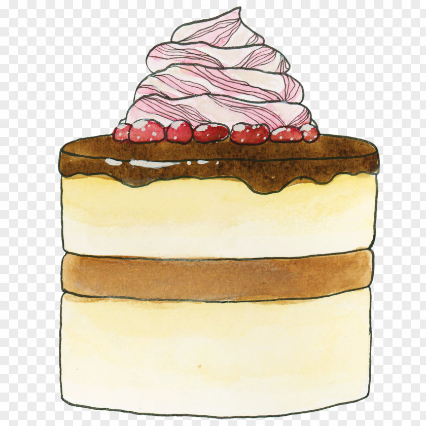 Raspberry Cream Cheesecake Cupcake Torte Food PNG