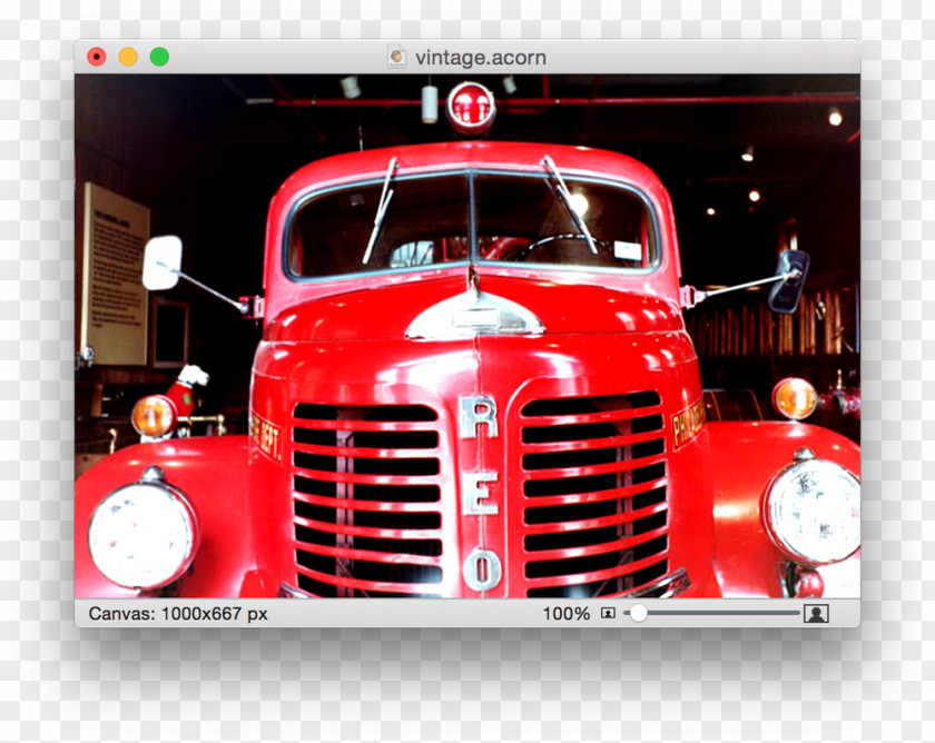 Retro Effect Car Truck Fire Engine Firefighter Vehicle PNG