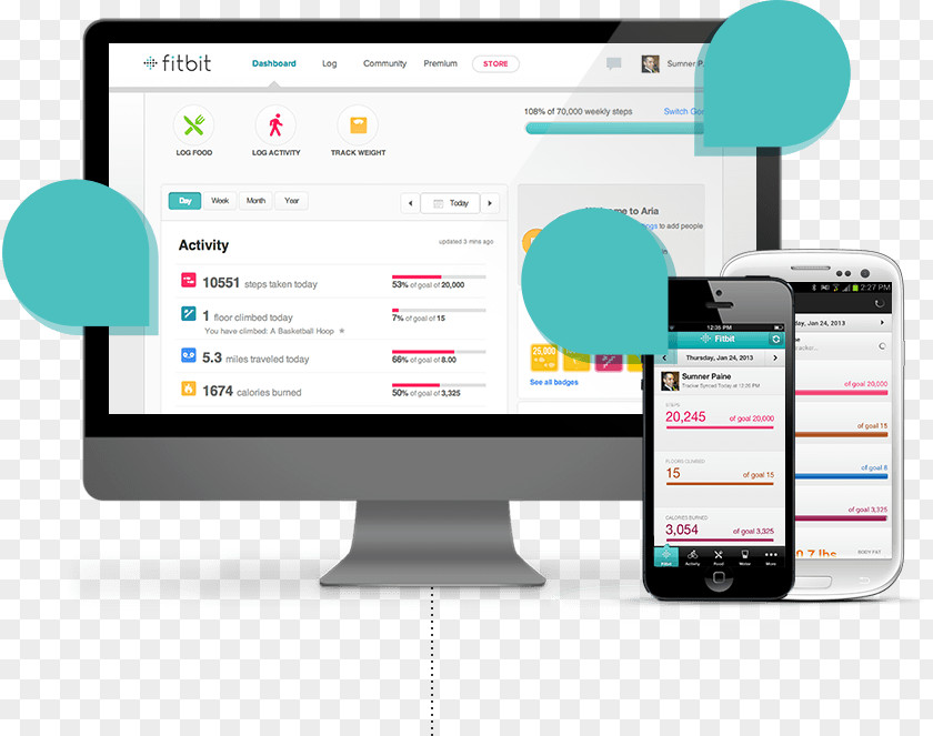 Fitbit Business Web Design Physical Fitness PNG
