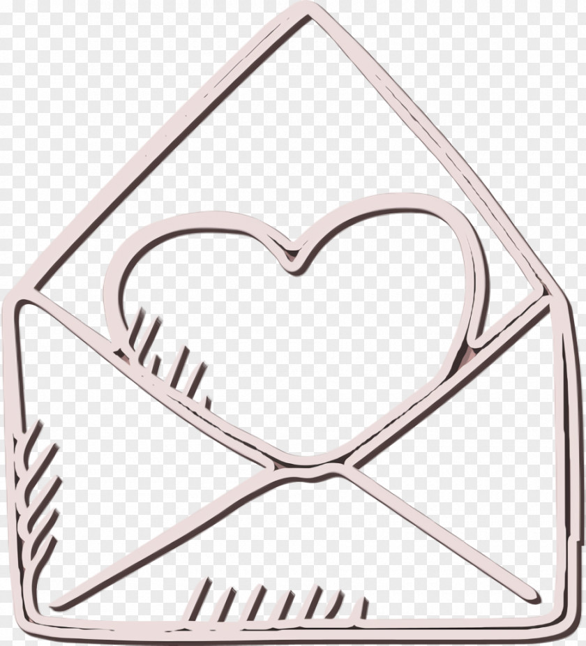 Love Letter Icon Hand Drawn Elements Valentines Day PNG