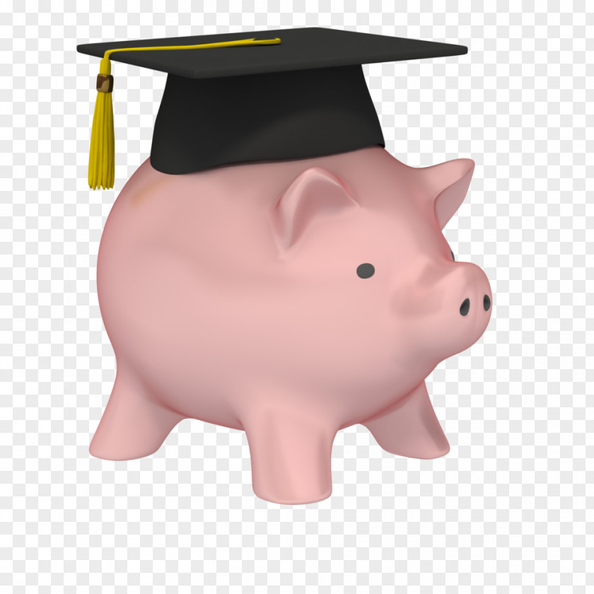Piggy Bank Graduation Ceremony Money Saving PNG