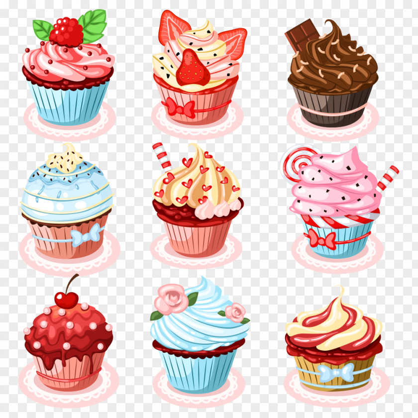 Ice Cream Cupcake Birthday Cake Muffin Sponge Clip Art PNG