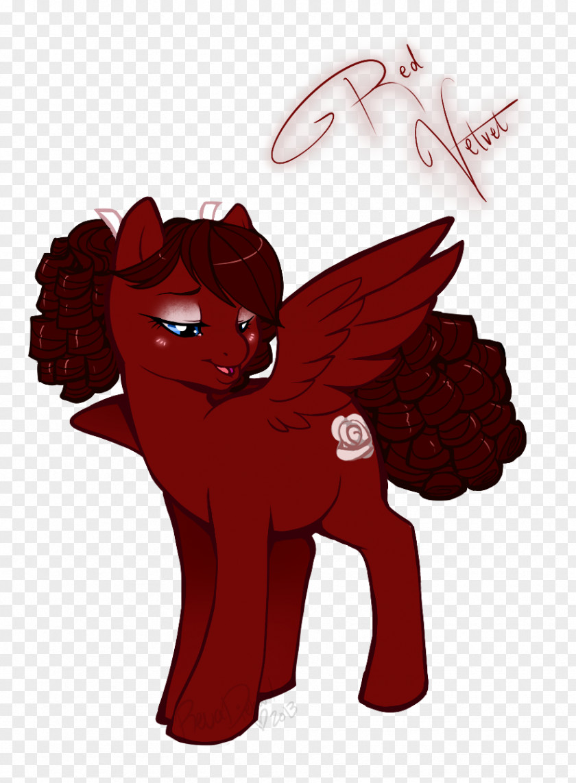Red Velvet Horse Pony Vertebrate Art Legendary Creature PNG