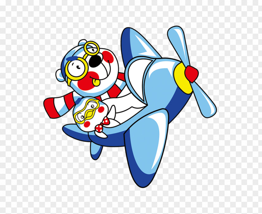 Bear Cartoons Airplane Drawing PNG