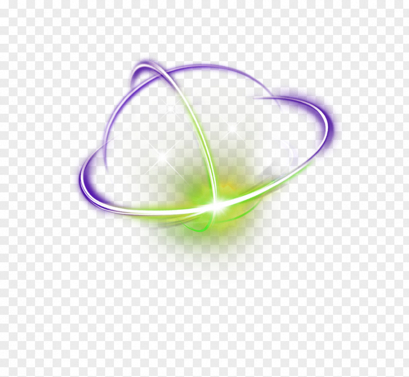 Green Fresh Circle Light Effect Element PNG