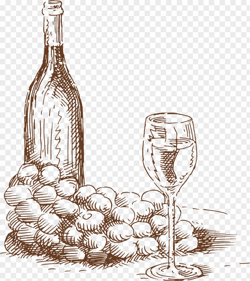 Wine Glass Grape Royalty-free PNG