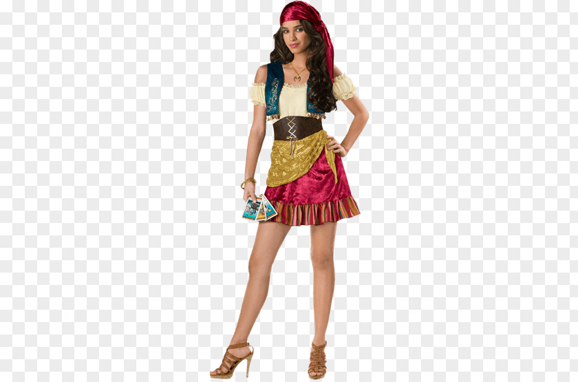 Woman Halloween Costume Fortune-telling Romani People Clothing PNG