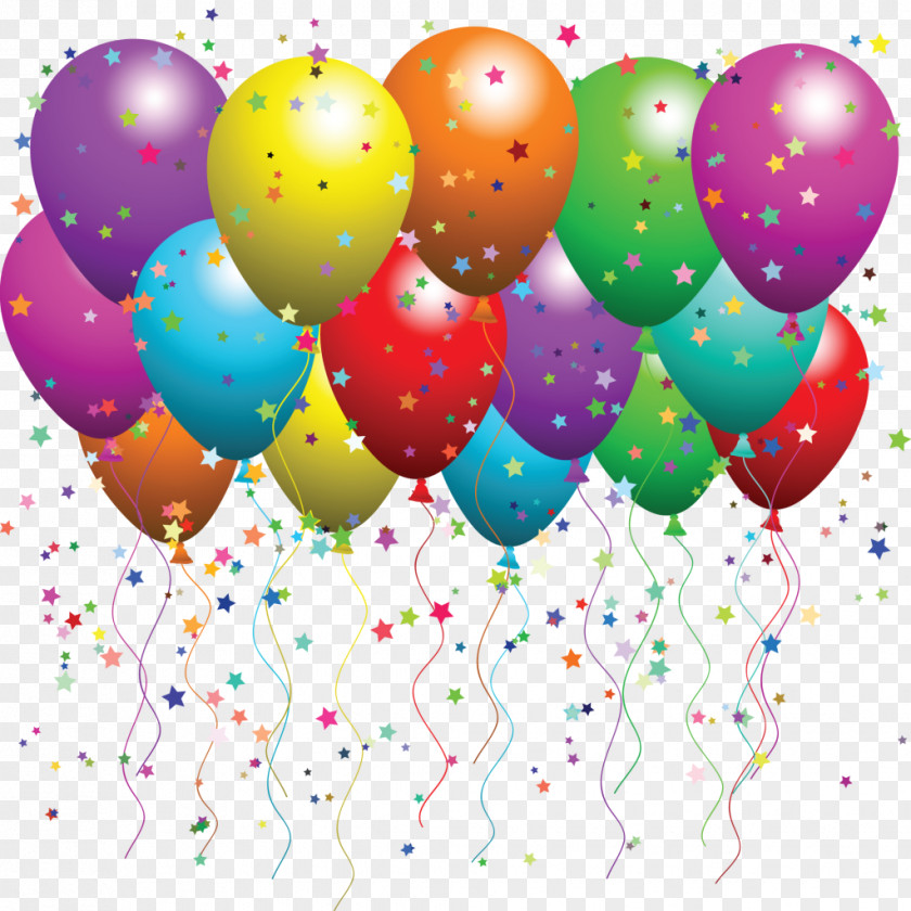 Balloons Balloon Party Birthday Confetti Clip Art PNG