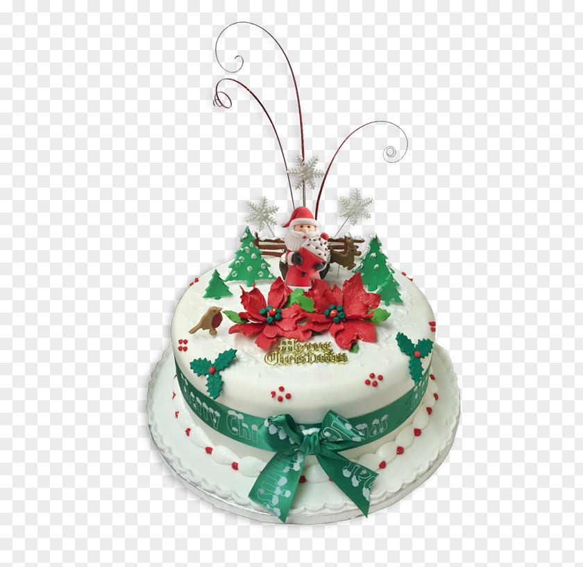 Cake Christmas Birthday Decorating Food PNG