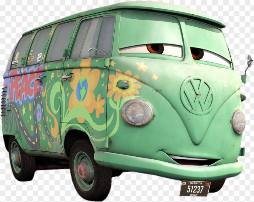 Car Lightning McQueen Volkswagen Type 2 Mater Fillmore PNG