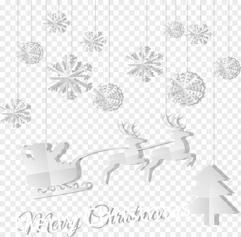 Santa Claus With Snowflake Background White Pattern PNG