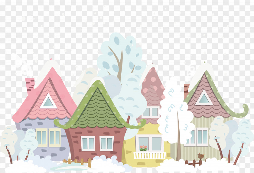 Vector Winter House Royalty-free Photography Clip Art PNG